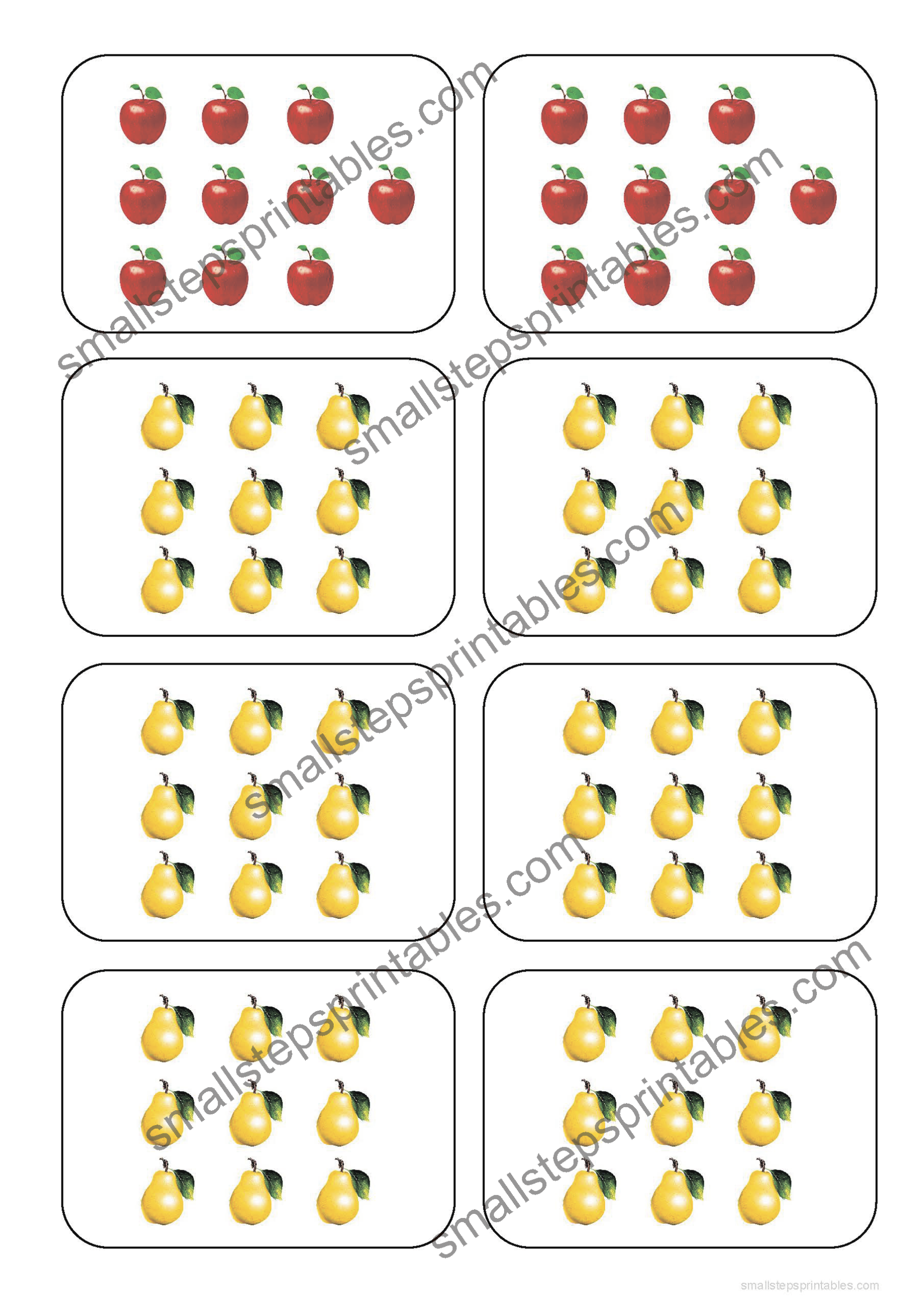 Visual Multiplication (200 Printable Cards) - Image 2